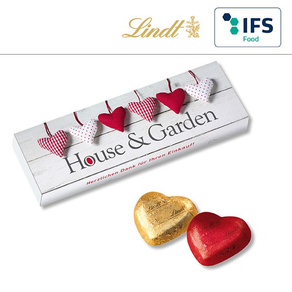 5er Lindt Herzen in Geschenkbox