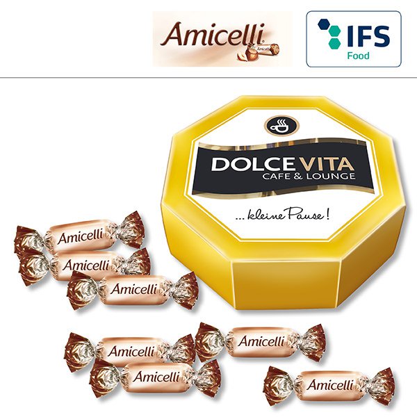 8-Eck-Geschenkbox mit Amicelli® Miniatures