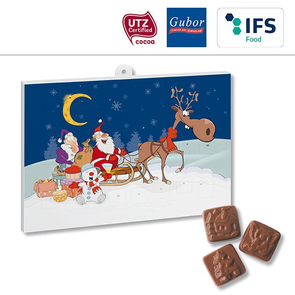 Classic Schoko-Adventskalender BASIC OHNE Werbeeindruck