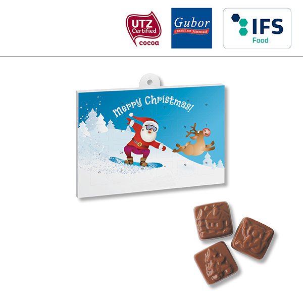 A5-Schoko-Adventskalender BASIC OHNE Werbeeindruck