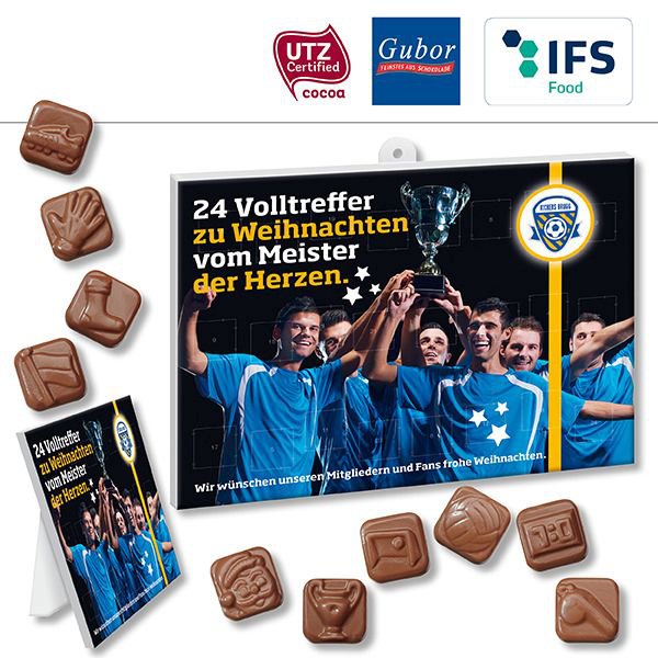 Fußball-Schoko-Adventskalender BUSINESS