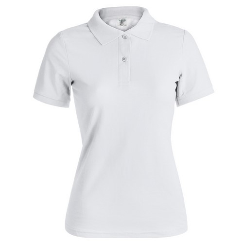 Frauen Weiß Polo-Shirt