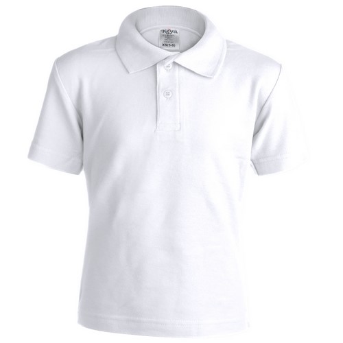 Kinder Weiß Polo-Shirt