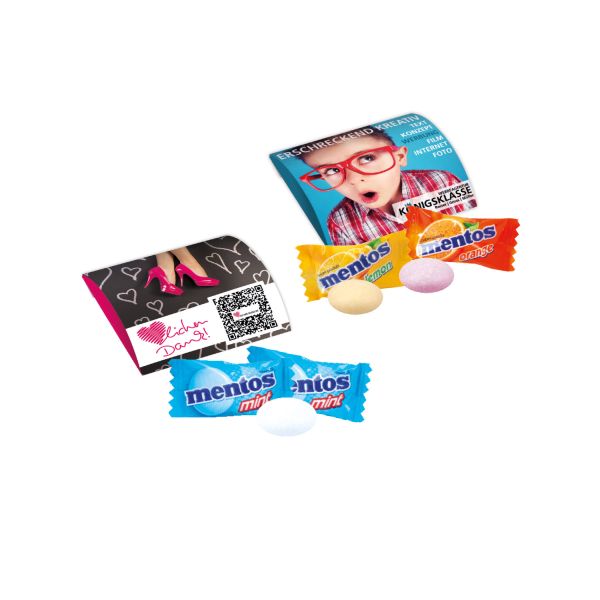 Werbebriefchen mit Mentos Fruit