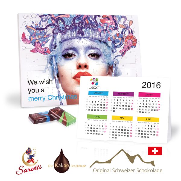 „2 in 1“ Adventskalender mit Jahresplaner - Sarotti