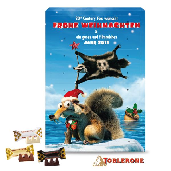 Adventskalender mit Toblerone (Wandkalender) - Variante 2