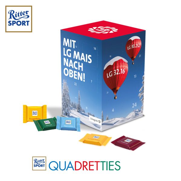Adventskalender Cube „XL“ mit Ritter SPORT