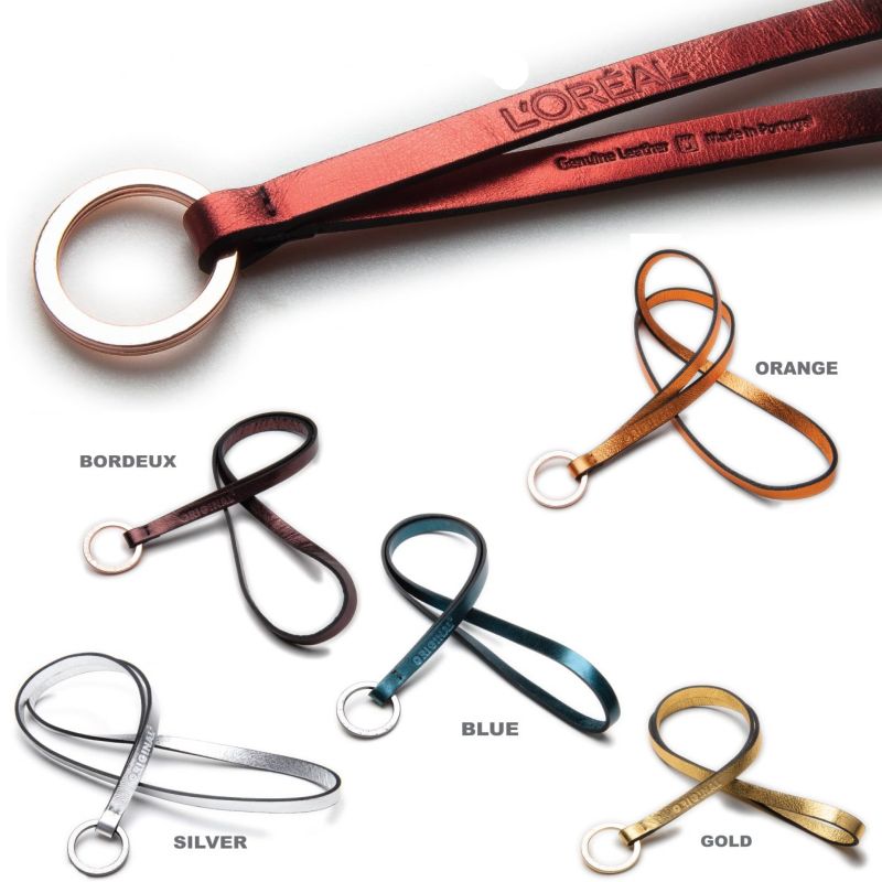 Leder Lanyard glänzend