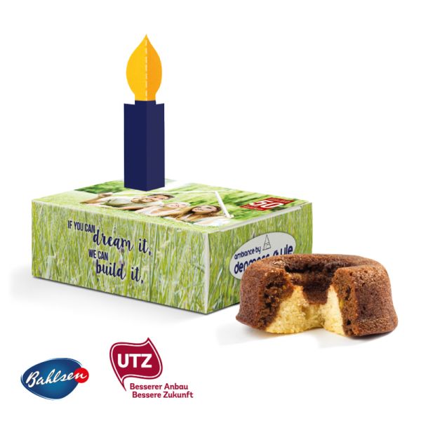 Minikuchen in der Gratulationsbox