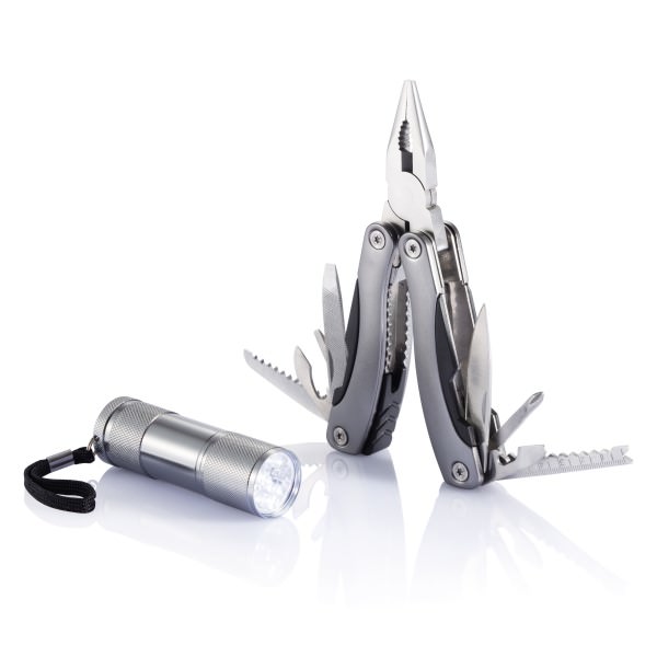 Multitool und Taschenlampen Set