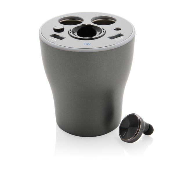 Car-Charger-Cup mit Hands-Free-Kopfhörer