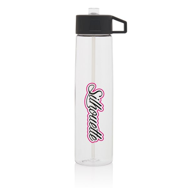 Tritan Trinkflasche mit Strohhalm