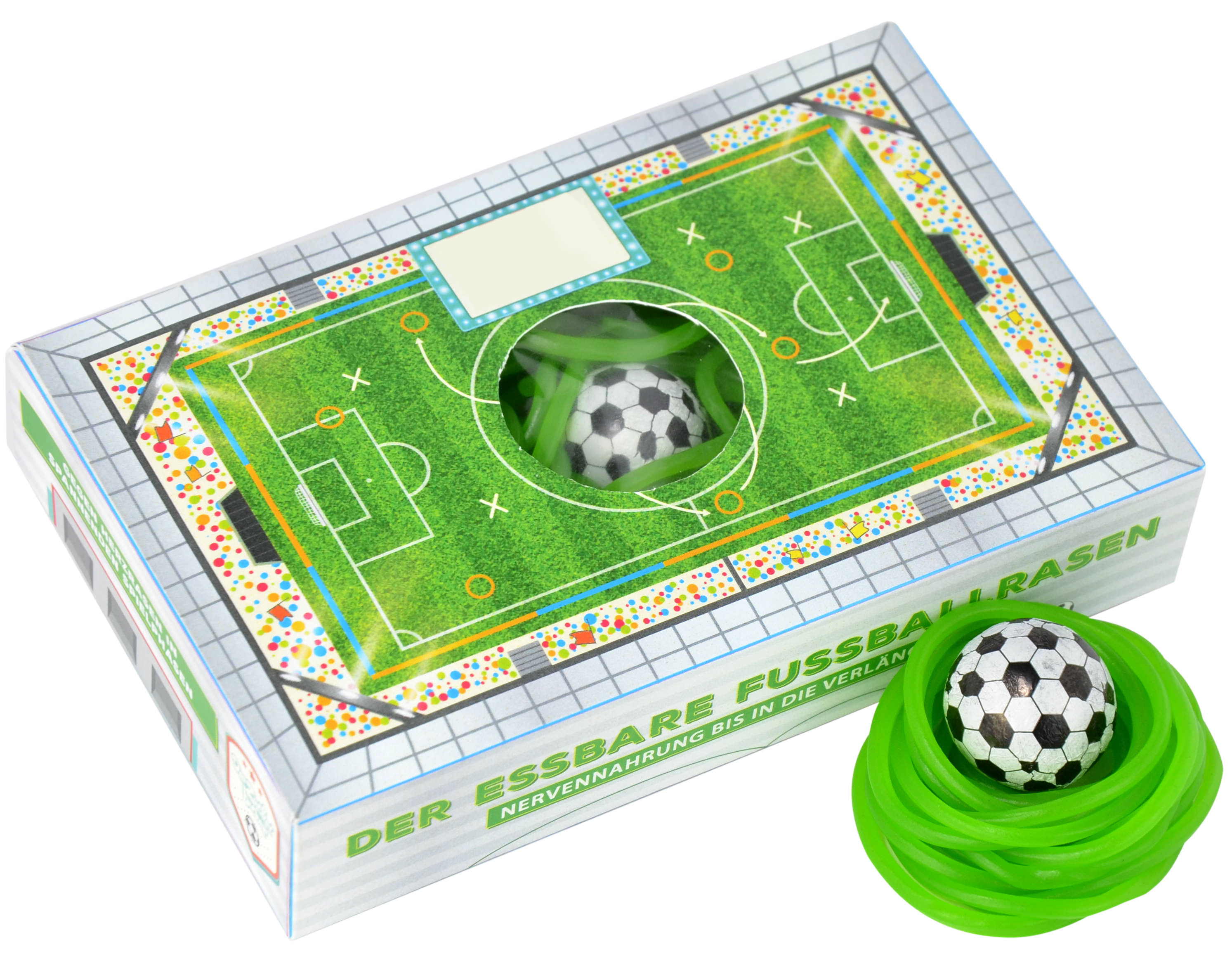 Box Essbarer Fussballrasen