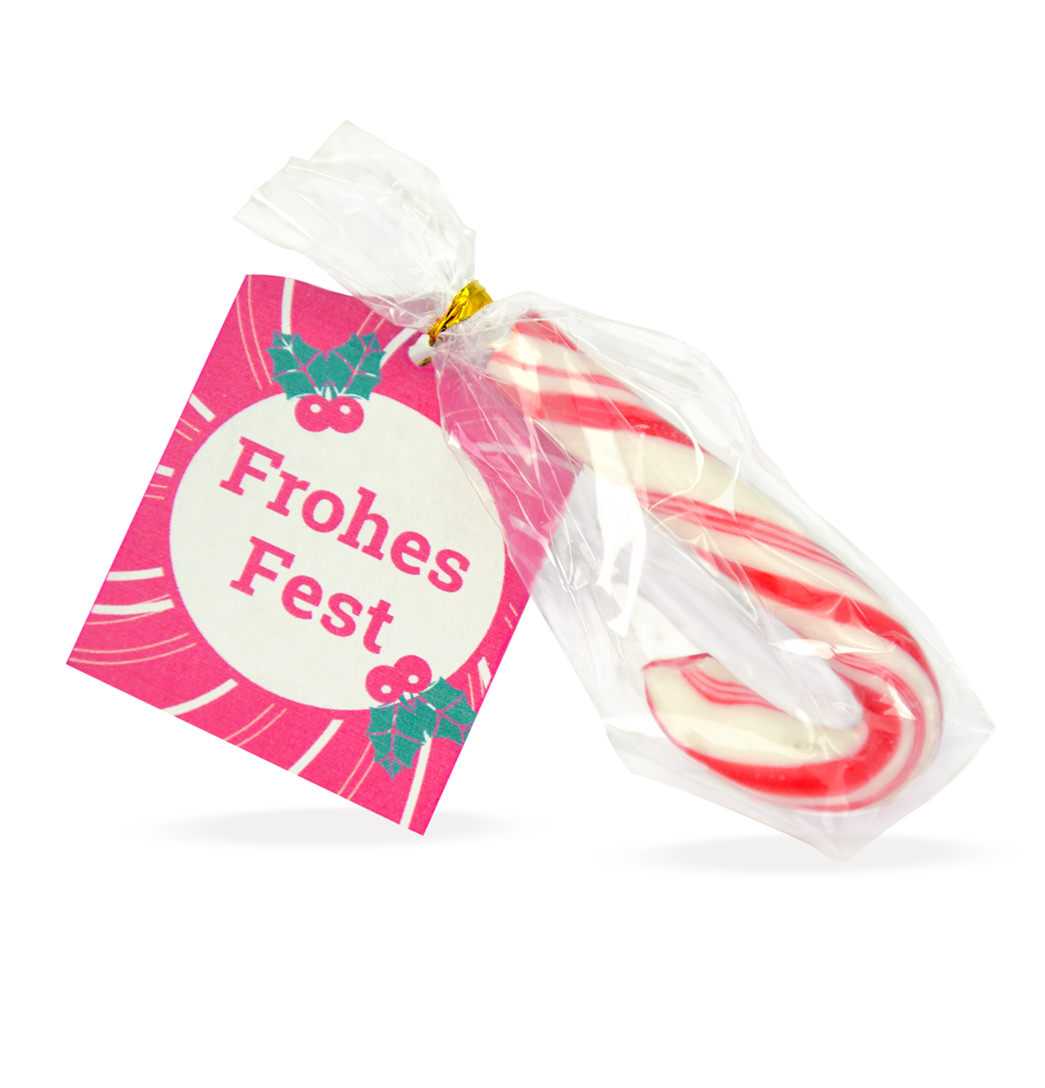 Zuckerstange Mini Rot/Weis