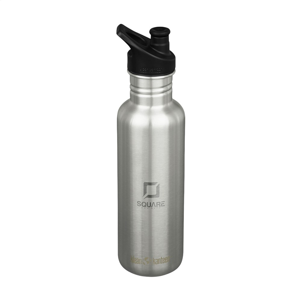 Klean Kanteen Classic Recycled Water Bottle 800 ml - silber