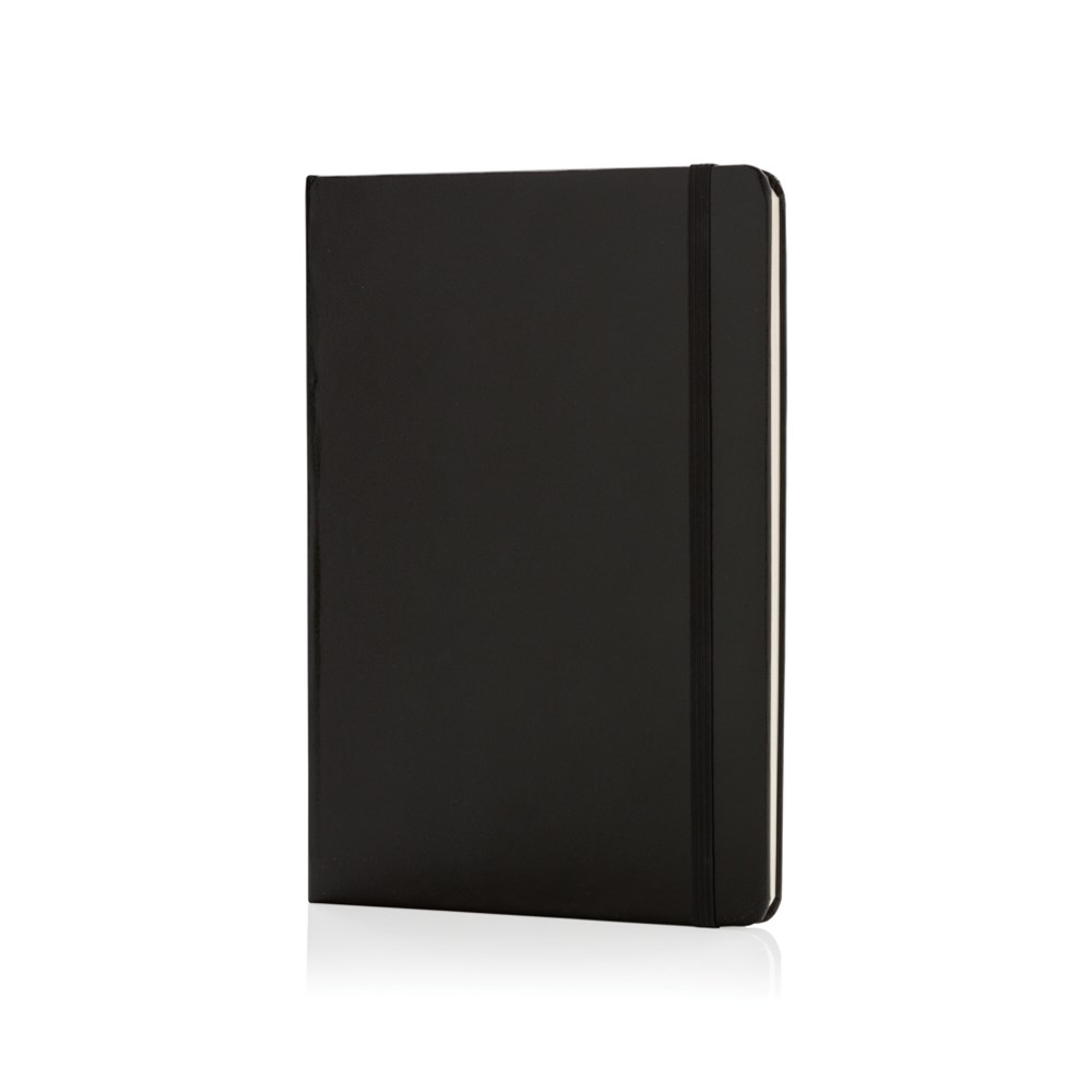 Basic Hardcover Notizbuch A5 - schwarz (± PMS Black)