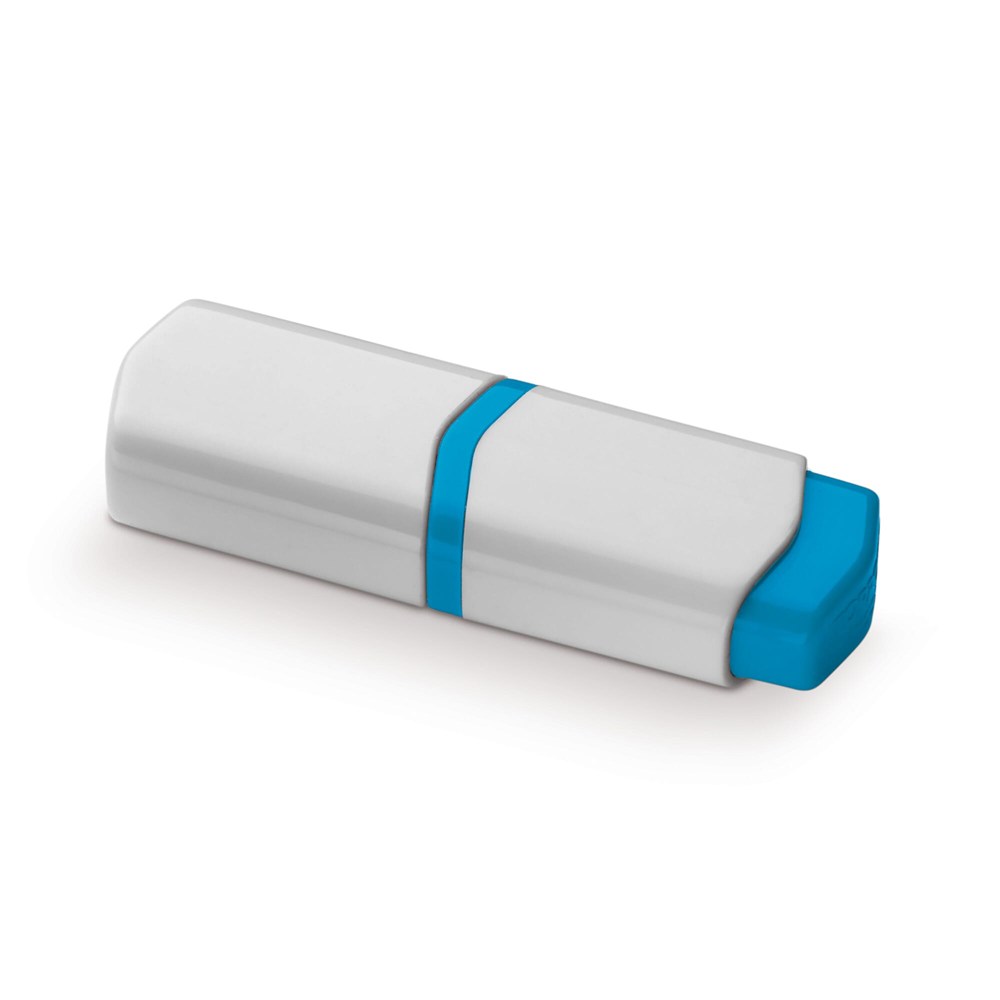 Textmarker Mini - Weiss / Blau