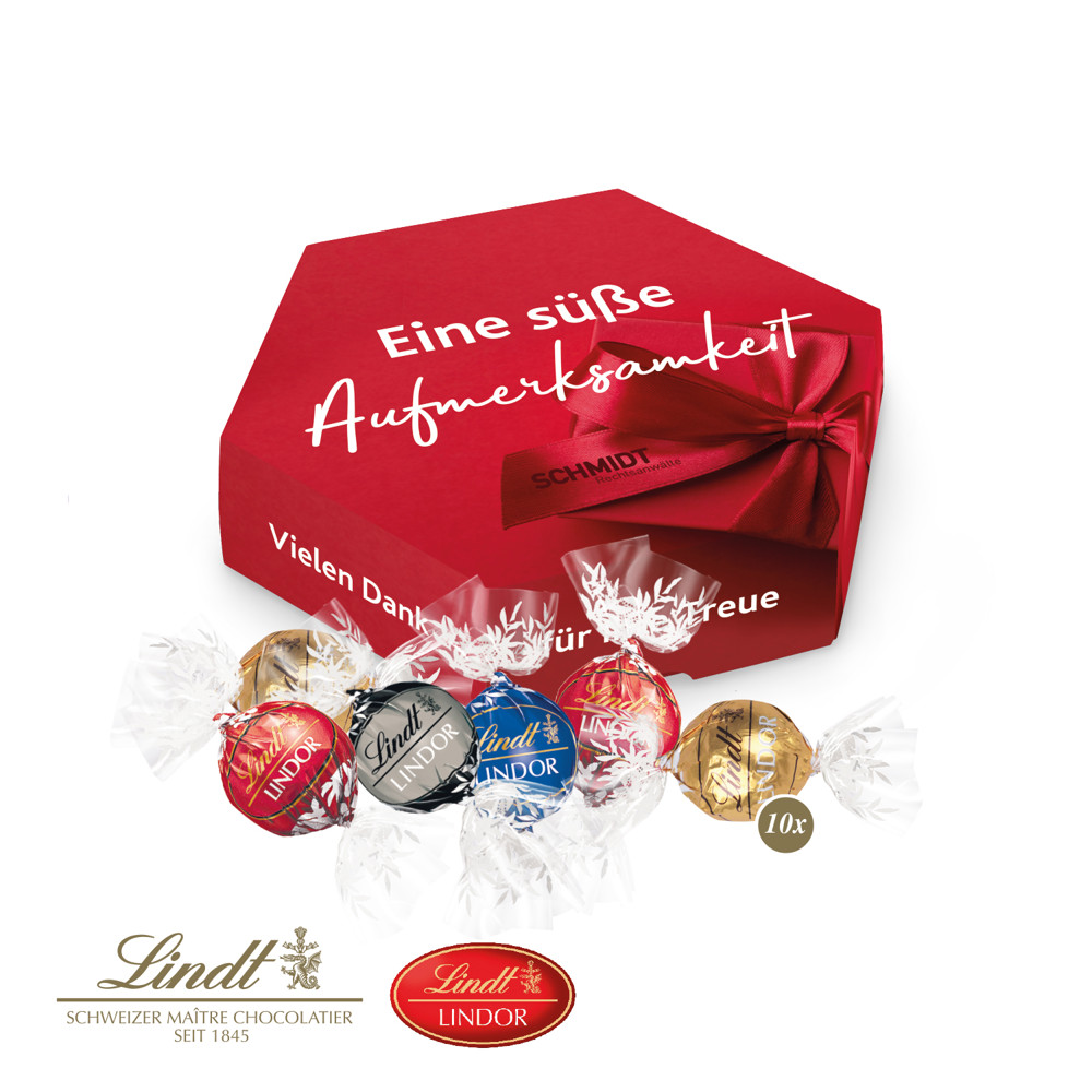 Süße Präsentbox "Maxi" mit Lindor Pralinés