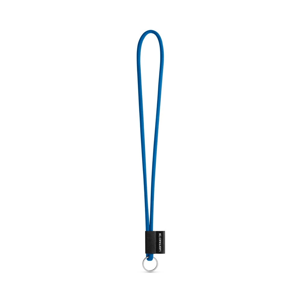 75093. SET Lanyard TUBE Long (Ø 7 mm) mit Ring Ø 32 mm - 303 - Blau