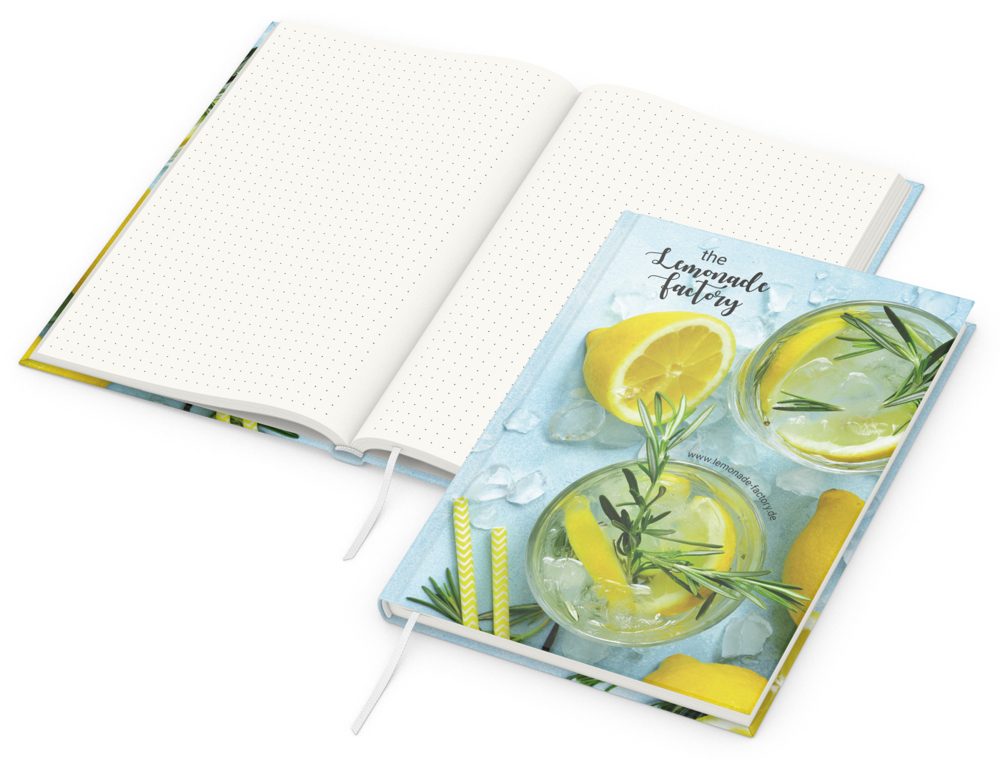 Notizbuch Note-Book RECYCLING, A5, Punktraster, Papier matt