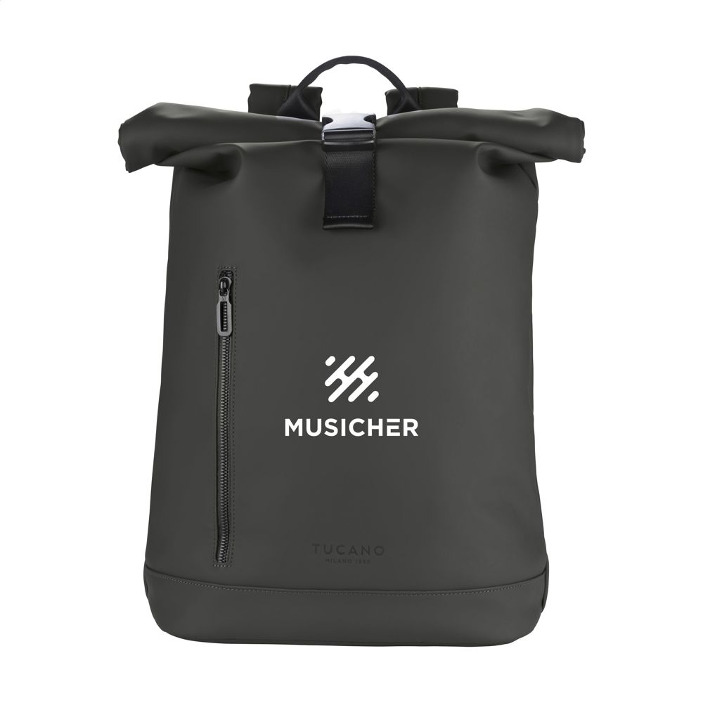 Tucano Gommo Rolltop Backpack 15,6 inch Rucksack - schwarz