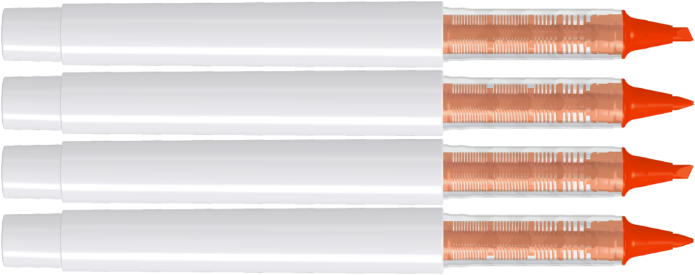 RECYCLED PET PEN PRO LIQEO, neonorange