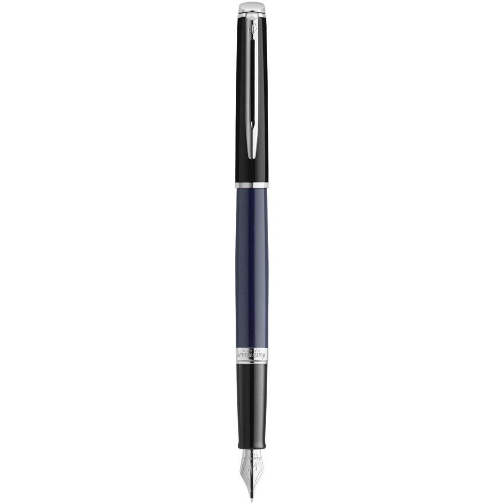 Waterman Hemisphere Color-Block Füllfederhalter mit Palladiumbeschichtung (blaue Mine) - blau, schwarz