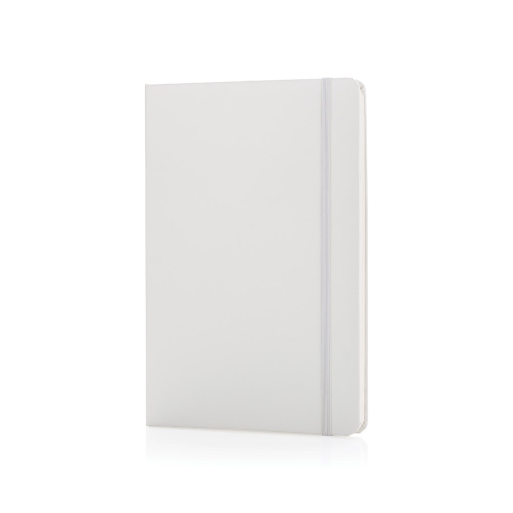 Basic Hardcover Notizbuch A5 - weiß (± PMS White)