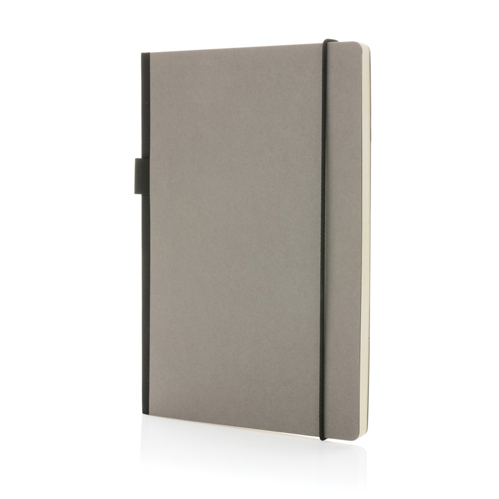 A5 Deluxe Hardcover Notizbuch - grau (± PMS 2332C)