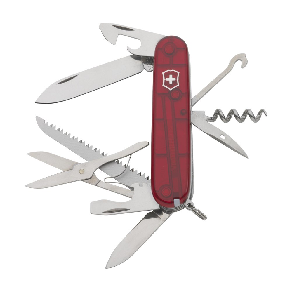 Victorinox Huntsman Taschenmesser - transparent rot