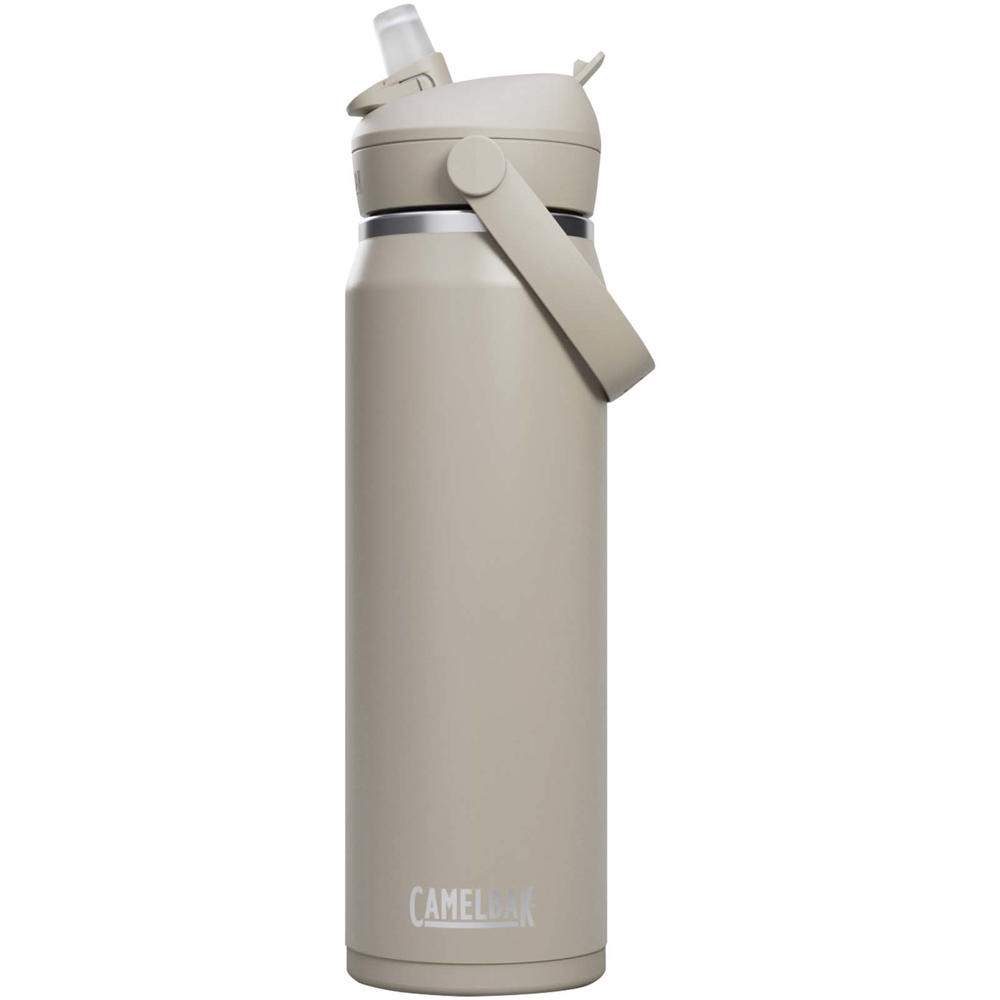 Camelbak® Thrive Flip VSS 740 ml Edelstahl Trinkflasche mit Flip Strohhalm - Hellgrau