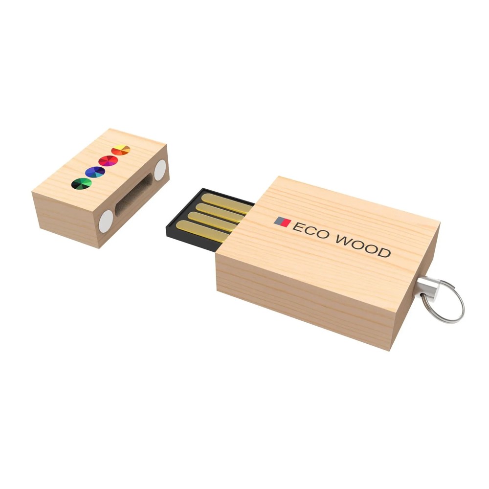 USB Stick Eco Wood- Braun- 4 GB 2.0