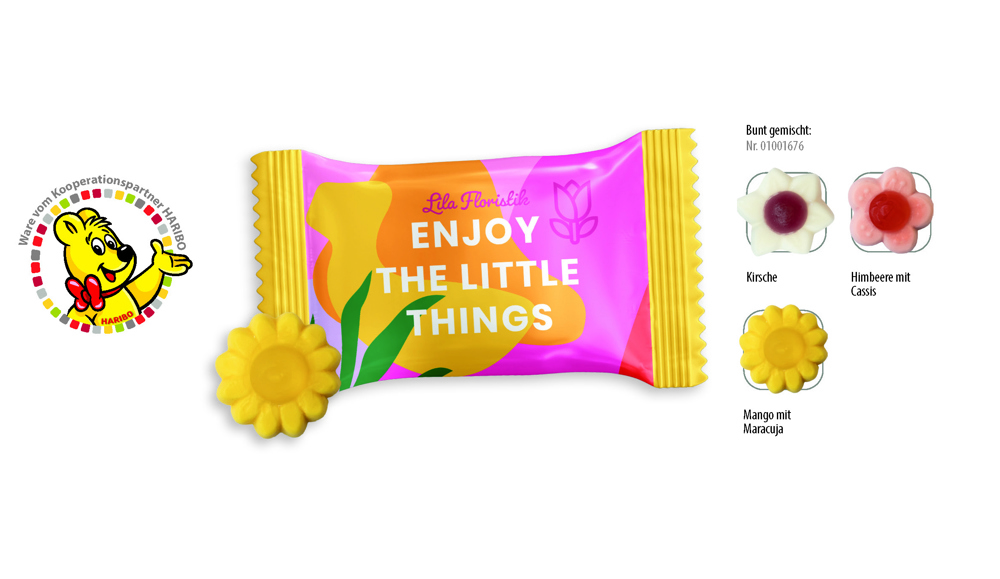 HARIBO Blumen Werbetüte