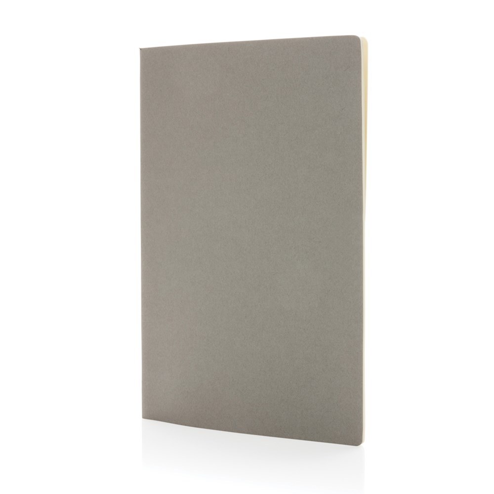 A5 Softcover Notizbuch - grau (± PMS 2332C)