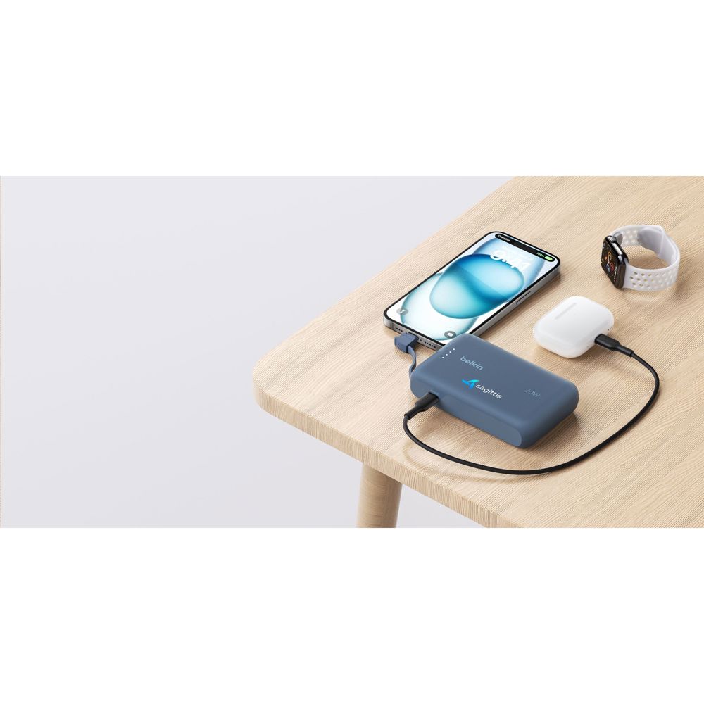 Belkin BoostCharge PowerBank 10K Integriertes Kabel