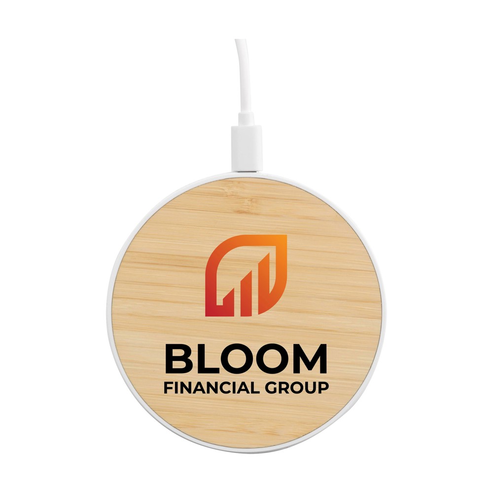 Bamboo 15W Wireless Fast Charger Schnelladegerät