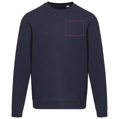 Jasper 280 g/m² Pullover mit Rundhalsausschnitt aus recycelter Bio Baumwolle (OCS), unisex