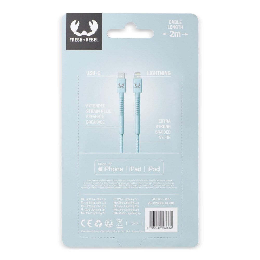 2ULC200 | Fresh 'n Rebel USB-C zu Apple Lightning Kabel 2.0m