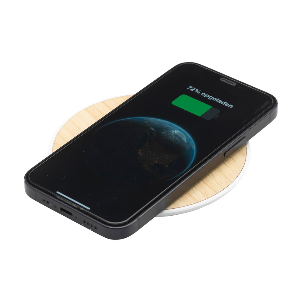 Bamboo 15W Wireless Fast Charger Schnelladegerät