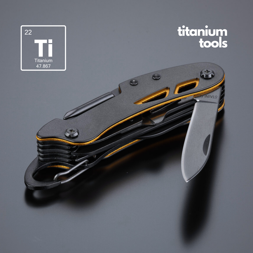 Optima stahl-taschenmesser mit titanbeschichtung