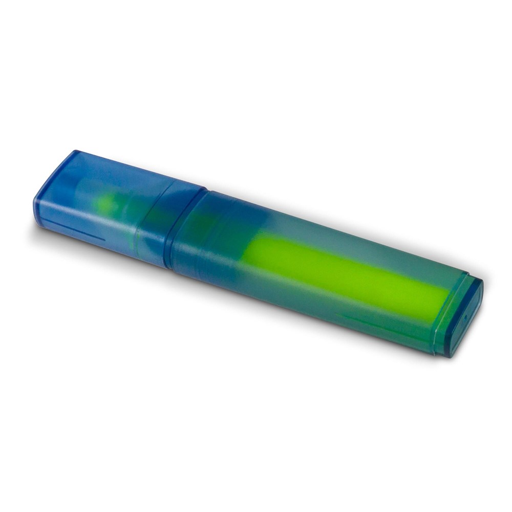 Textmarker aus R-PET-Material - Blau / Gelb